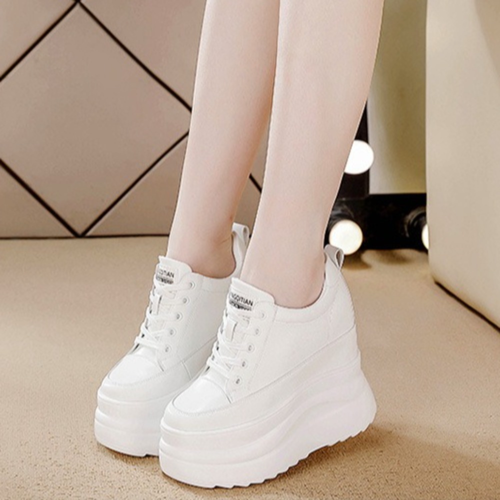 Wedge Heeled Sneaker - أحذية رياضية كاجوال المرأة الربيع والخريف
