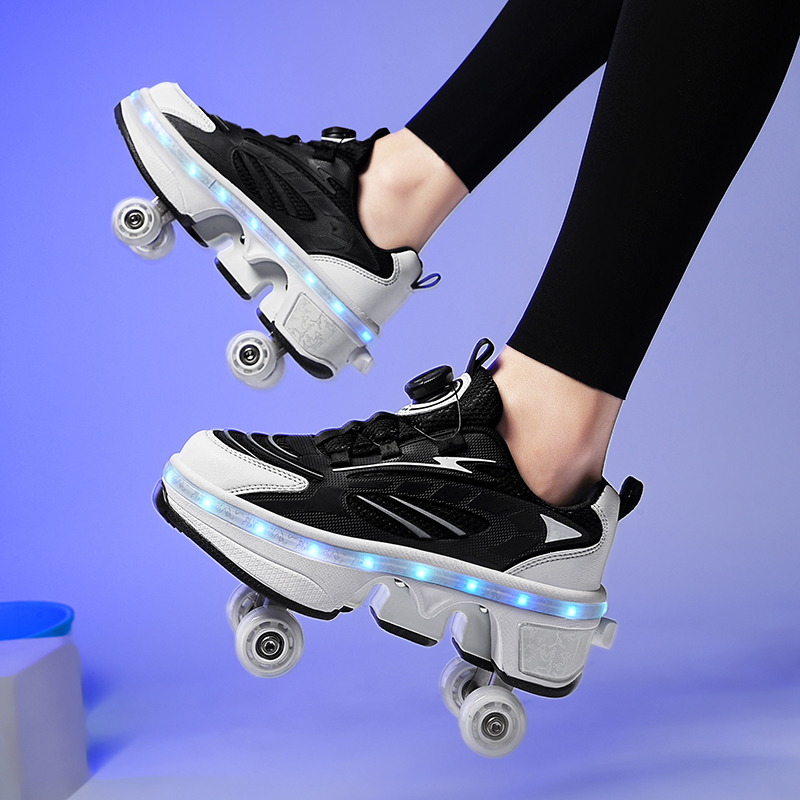 أحذية تزلج مزدوجة بأربع عجلات  - مراجعة Women'S Shoes Professional وسعره