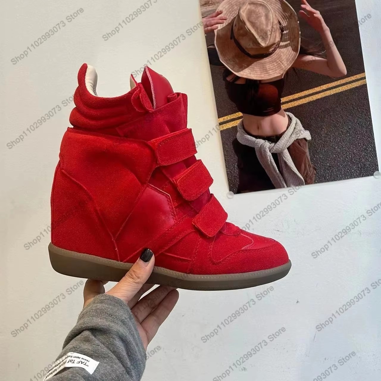 أحذية رياضية نسائية بكعب خفي و - مراجعة Wedge Heeled Sneaker وسعره